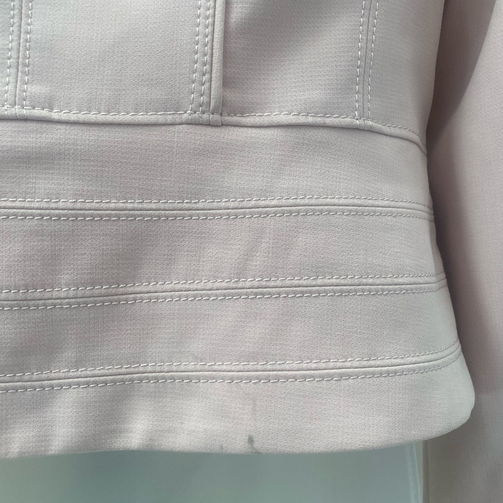 White House Black Market Pink Zip Jacket Sz 6 - Picture 3 of 3